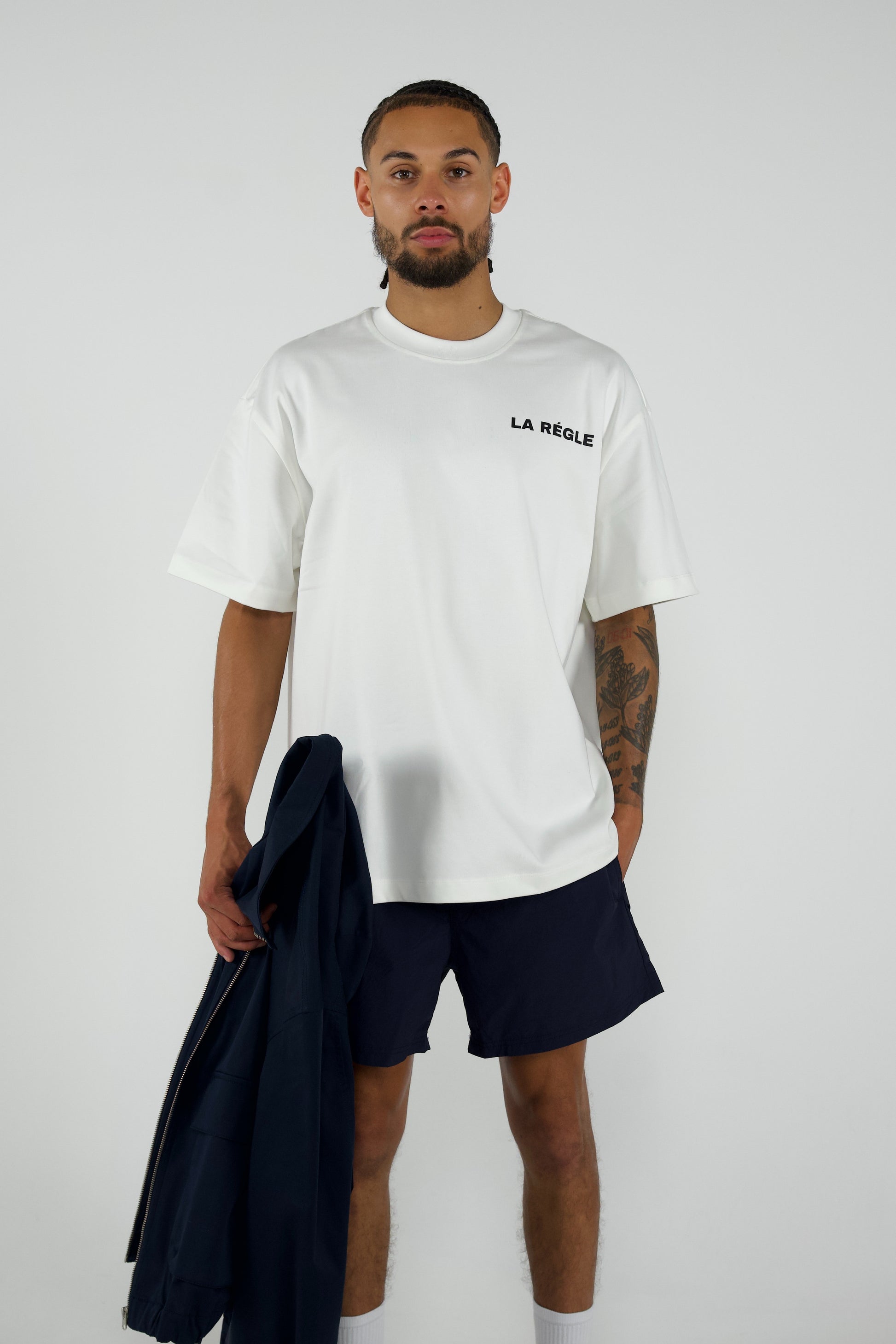 NAVY SWIM SHORTS