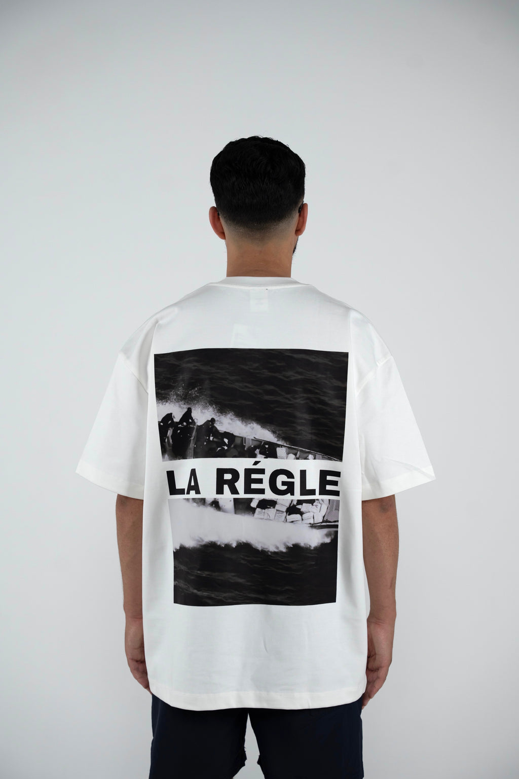 White-Wave Statement Tee