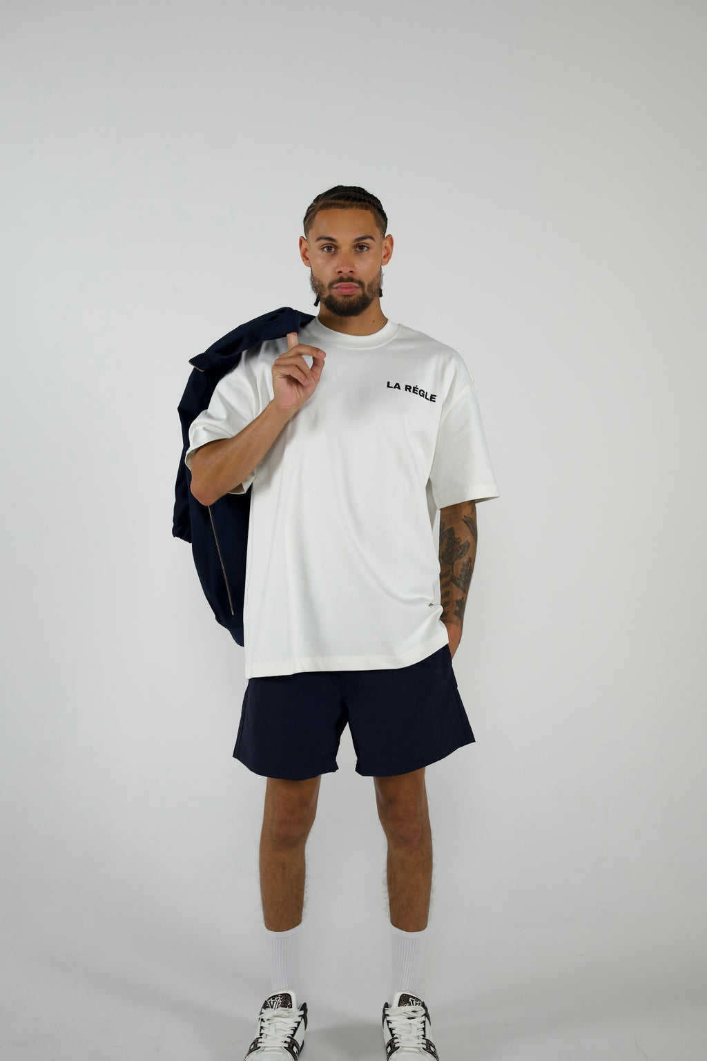 NAVY SWIM SHORTS