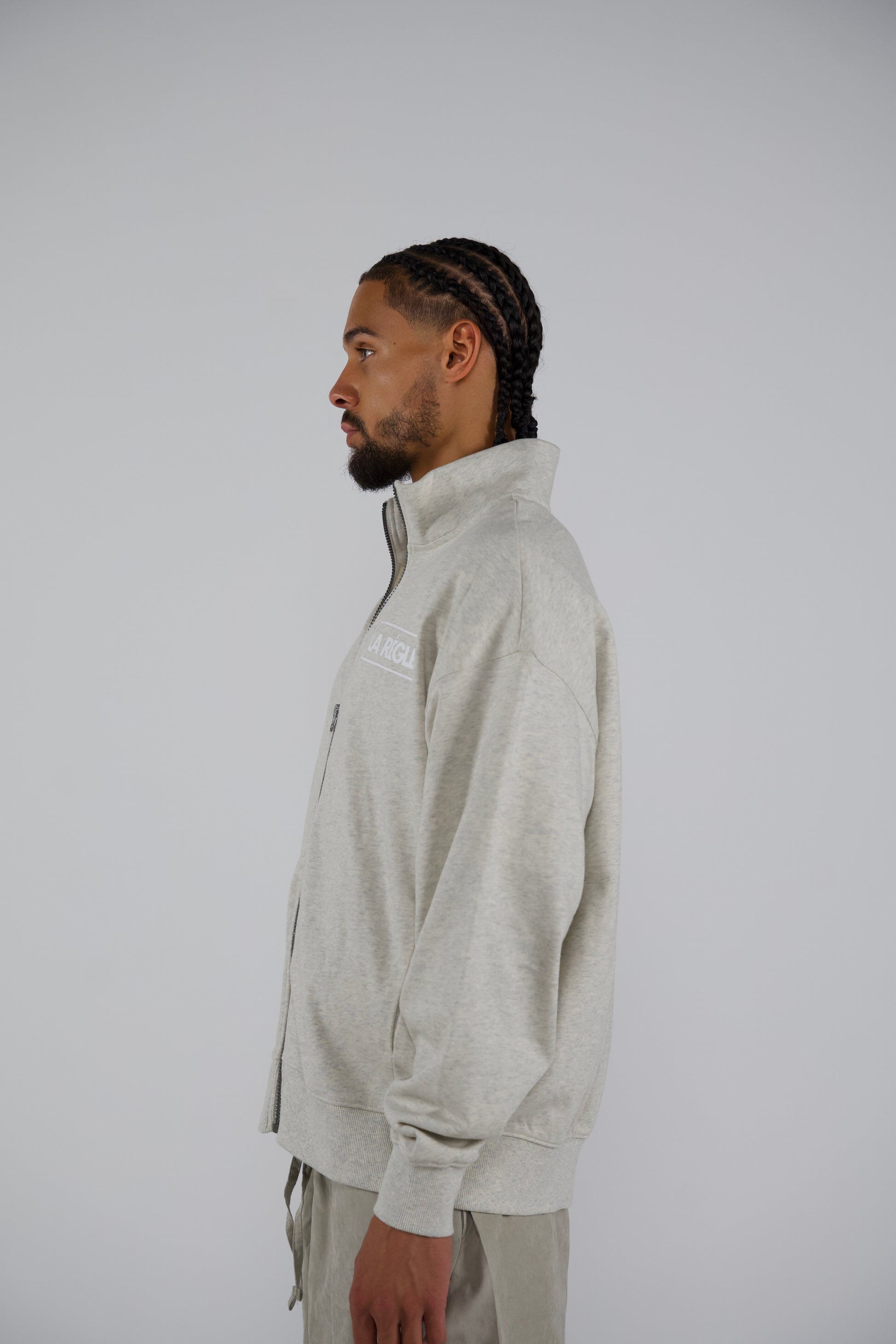 Neutral Zip-Up Track Jacket