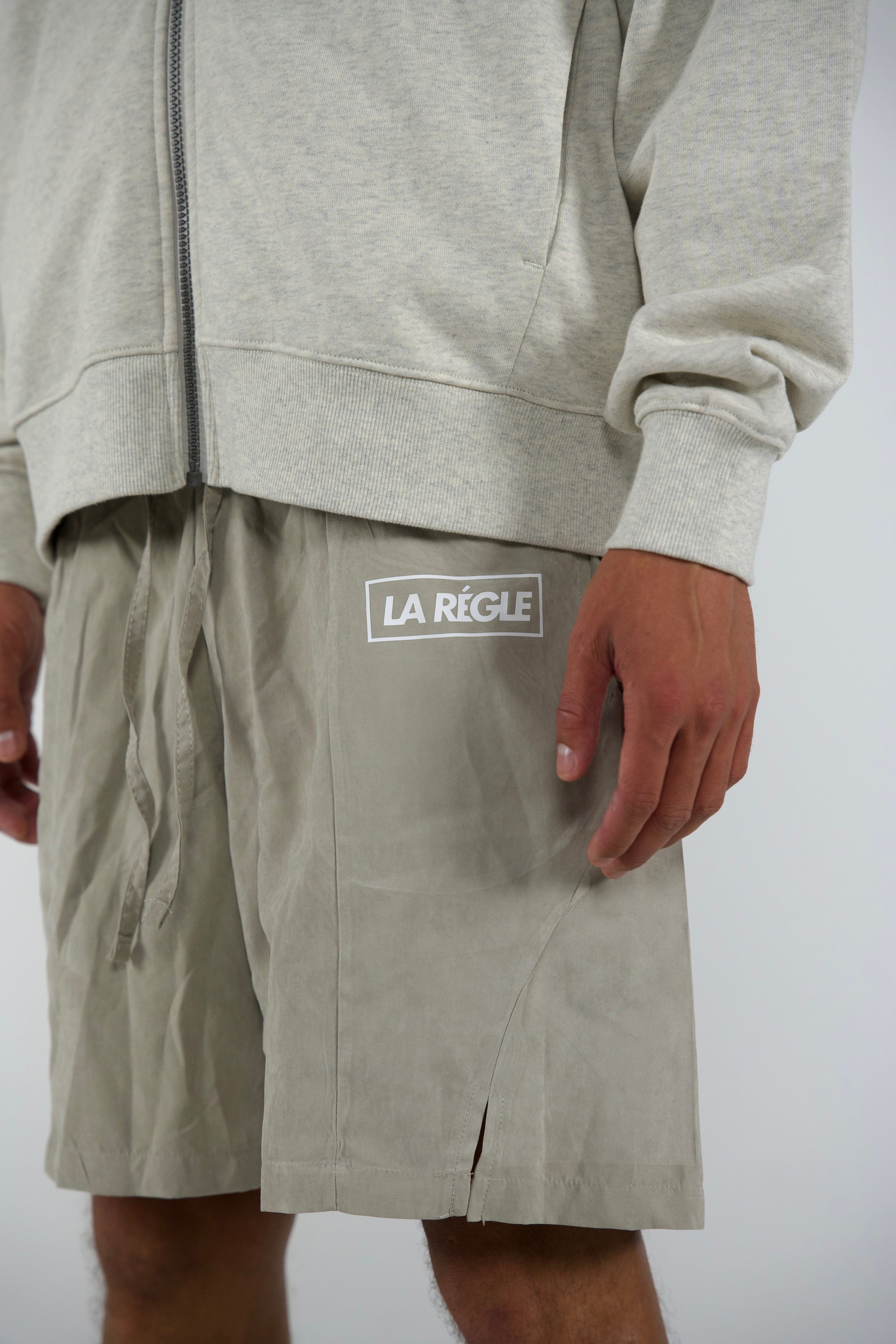 Utility Split Hem Shorts