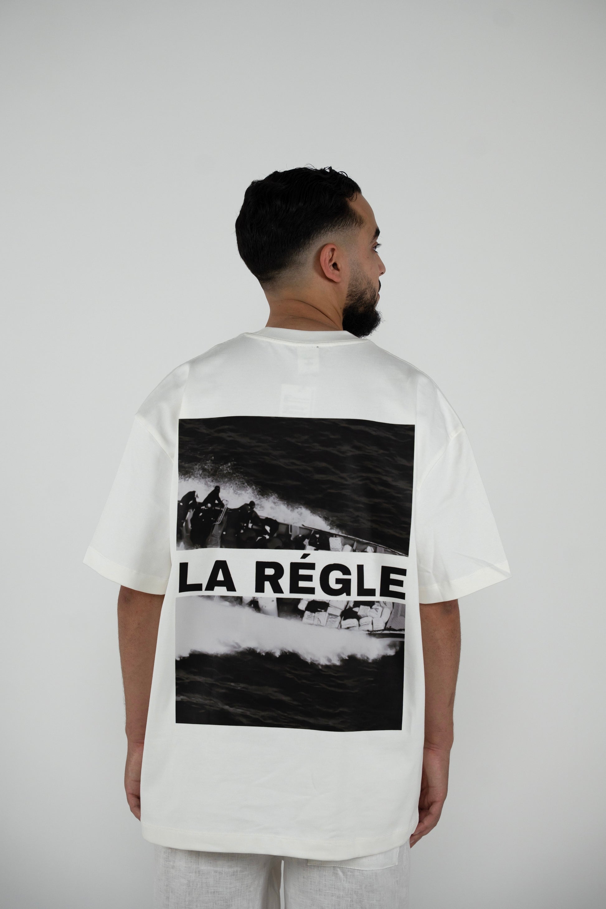 White-Wave Statement Tee