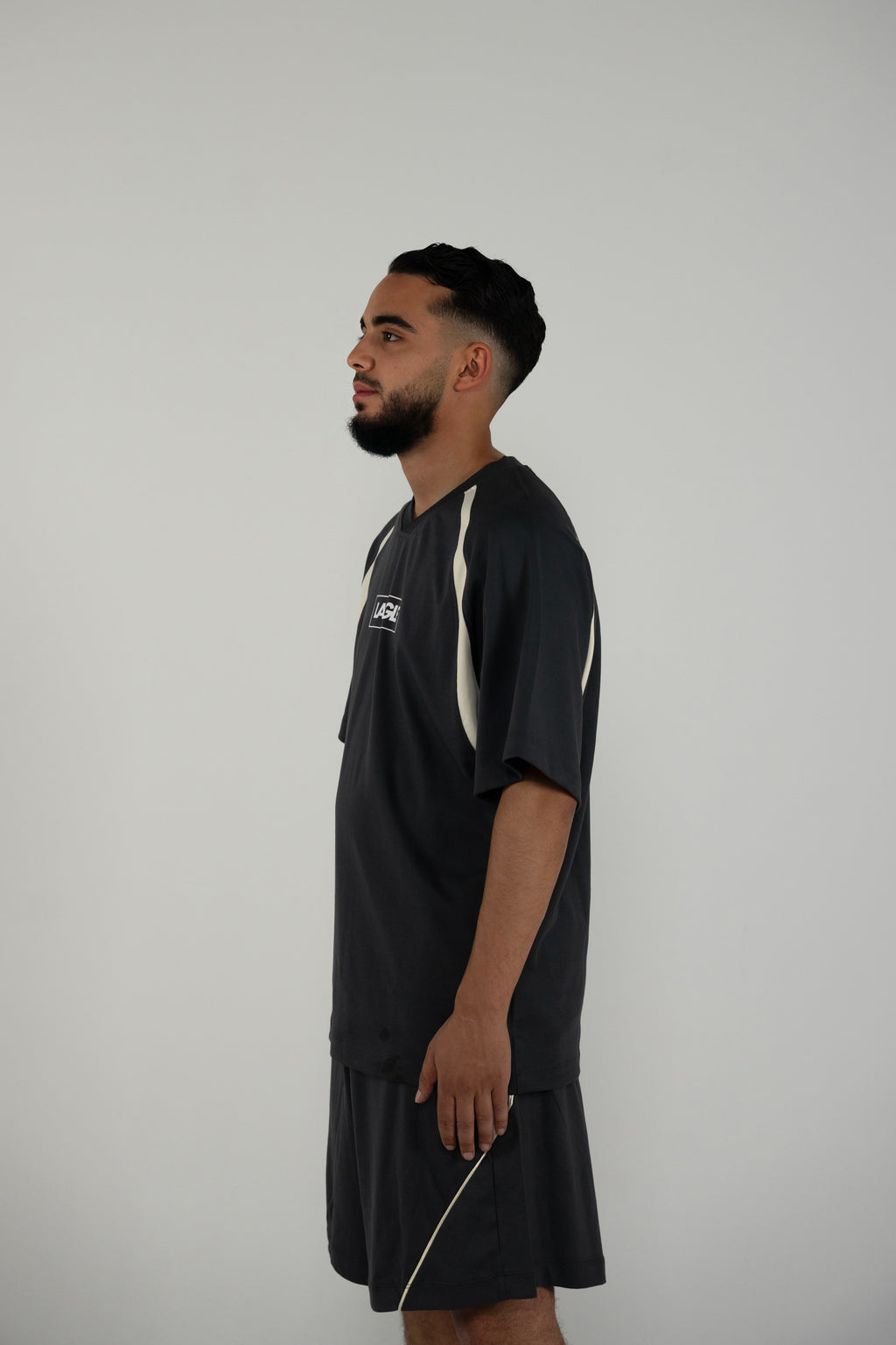 Contrast Piping Sports Set