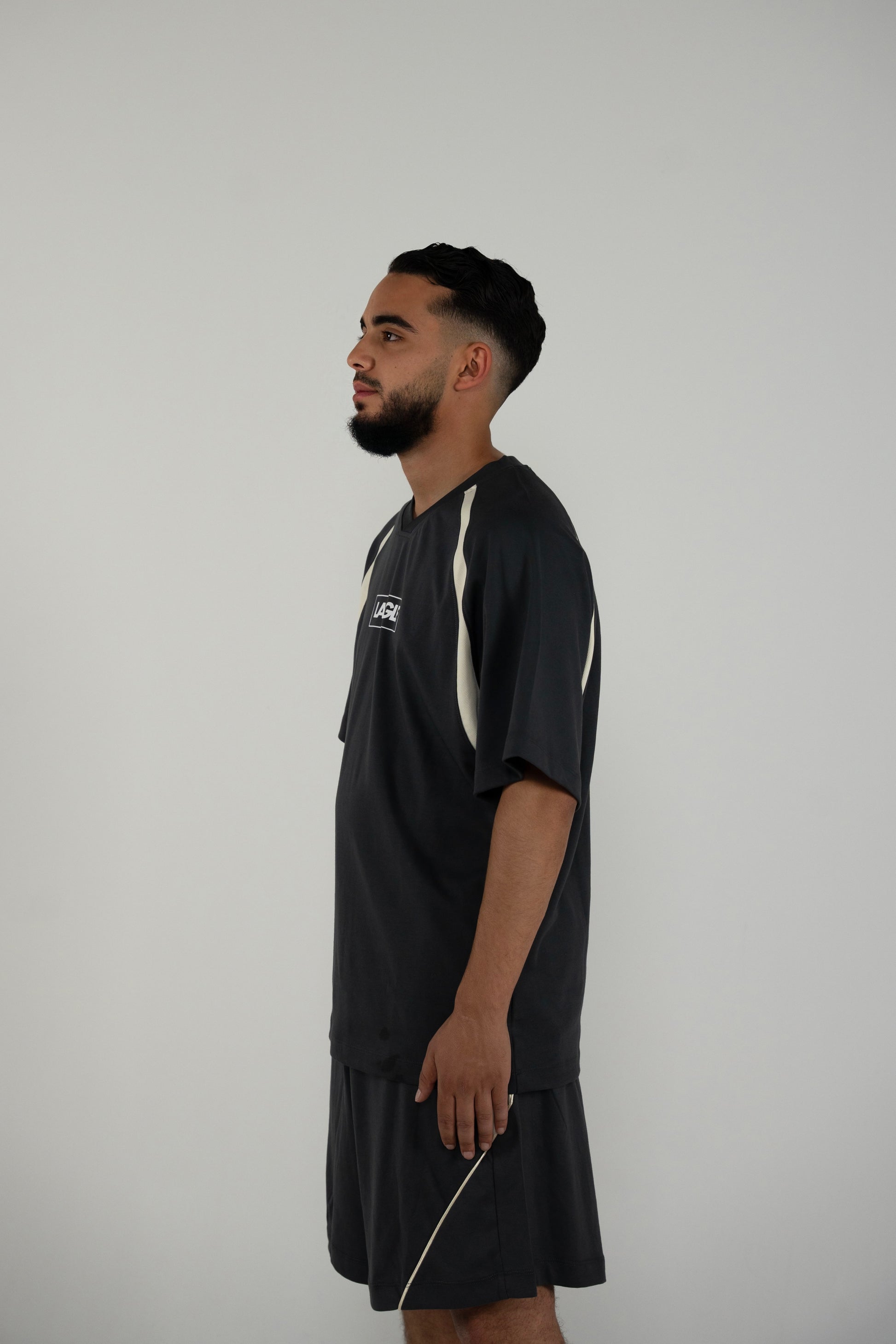 Contrast Piping Sports Set
