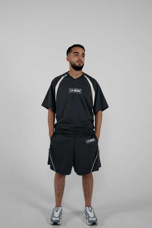 Contrast Piping Sports Set