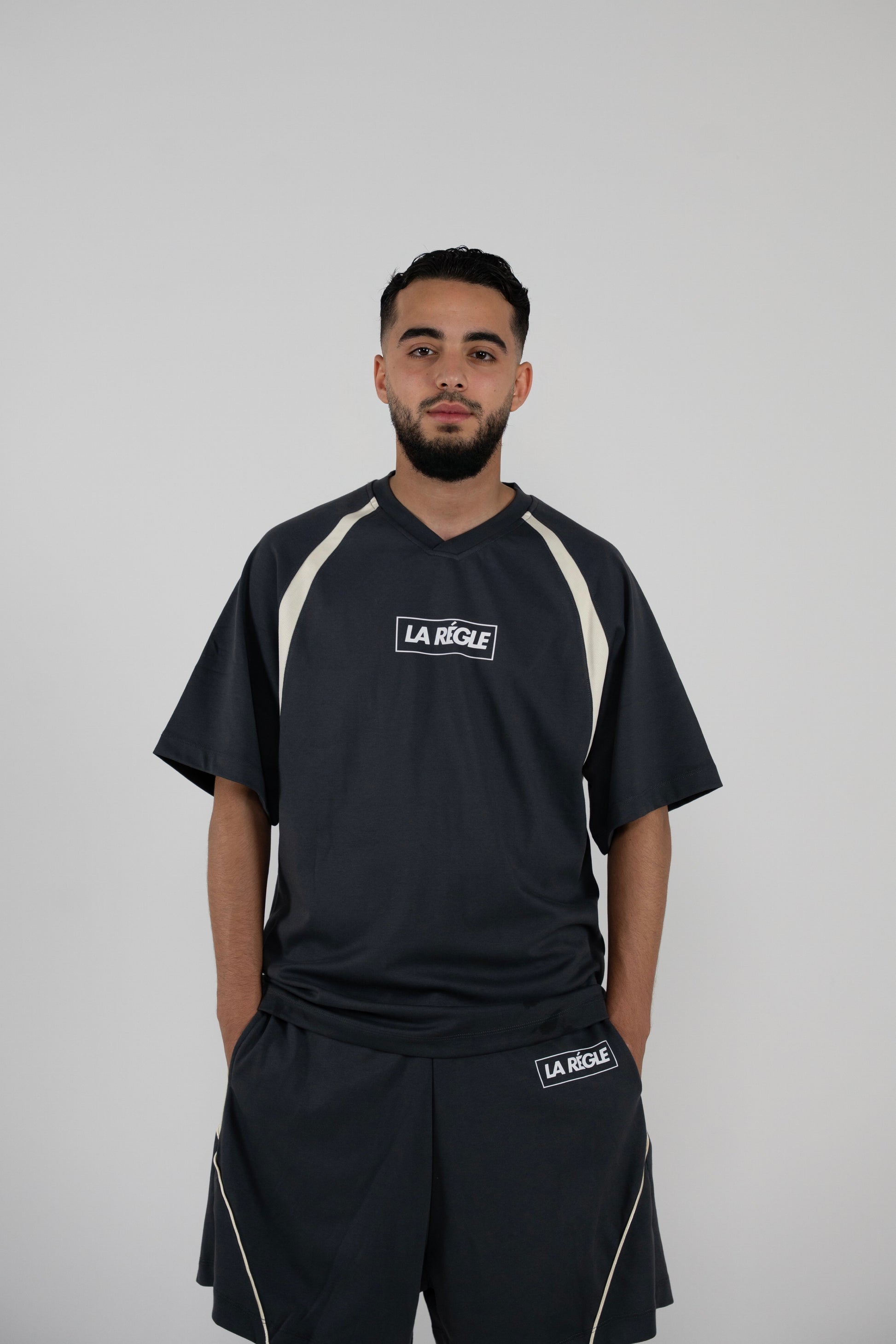 Contrast Piping Sports Set