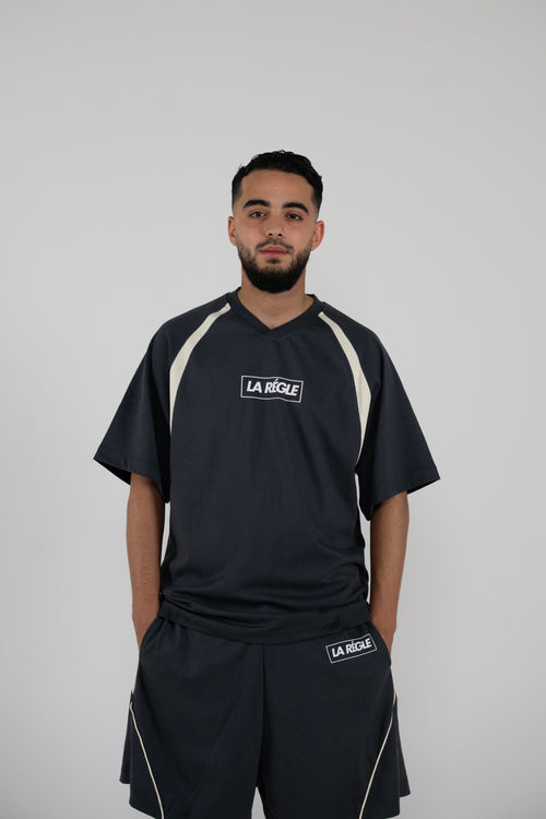 Contrast Piping Sports Set