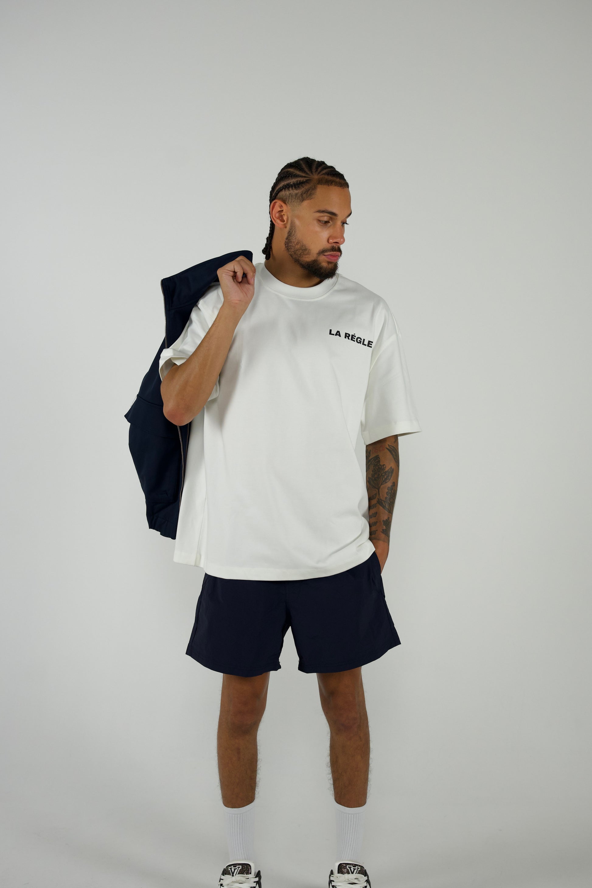 NAVY SWIM SHORTS